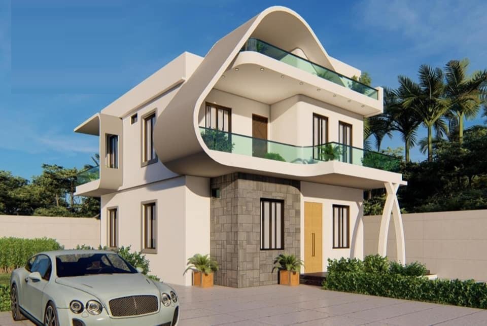 جدید ترین طراحی ویلا مدرن دوبلکس