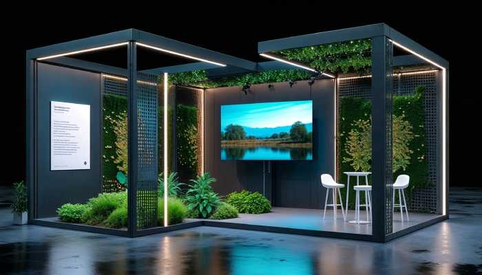 غرفه نمایشگاهی در فضای باز